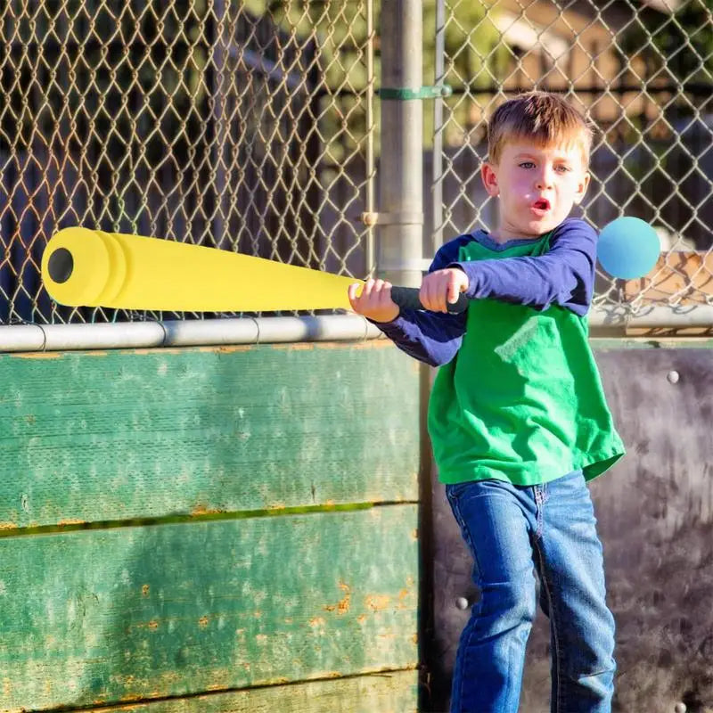 Foam Baseball Bat Toddler Soft Baseball Set