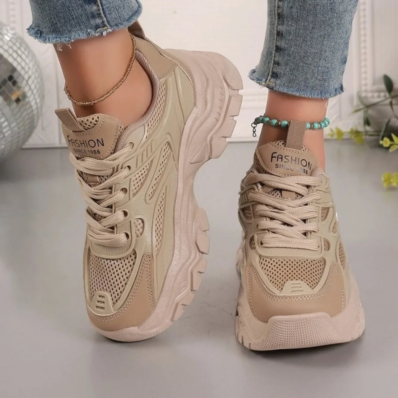 Women Sneakers 2024 New Fashion Chunky Sneakers Women Outdoor Tennis Platform Sports Shoes for Women Lightweight Designer Shoes