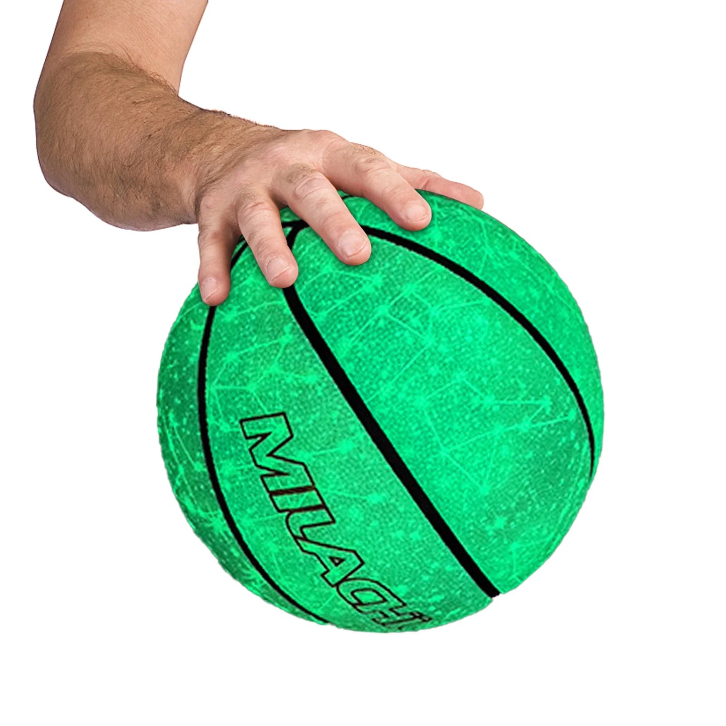 Holographic Luminous Basketball Reflective Glowing Basketball Night Game