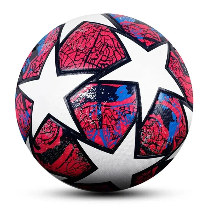Soccer Ball Official Size 5 Durable Soft PU Leather Seamless