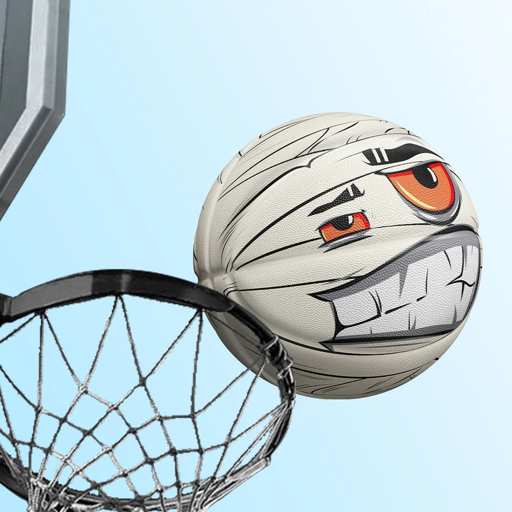 Durable Rubber Basketball Size 7 Indoor Outdoor Funny Ball