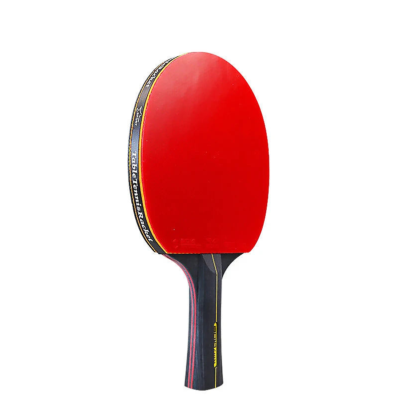 2Pcs Professional Table Tennis Rackets, Double Sided Rubber Paddle & Bag