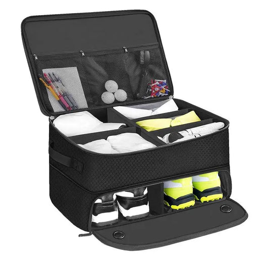 Golf Organizer for Car 2 Layers Golf Supplies Storage Bag Oxford