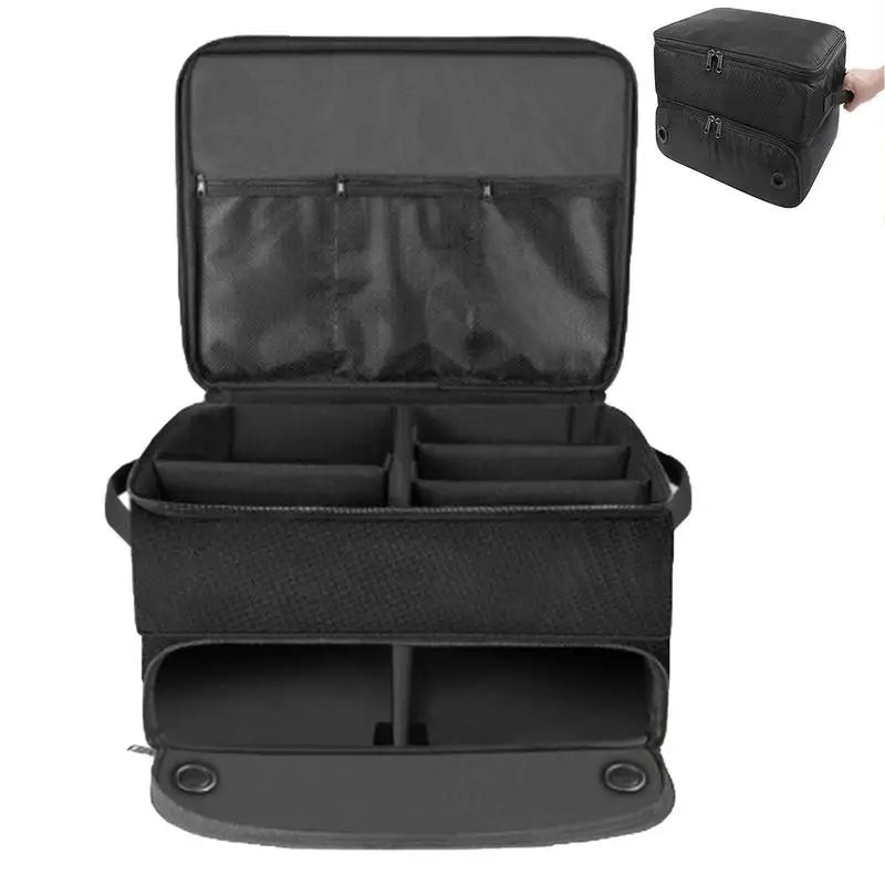 Golf Organizer for Car 2 Layers Golf Supplies Storage Bag Oxford