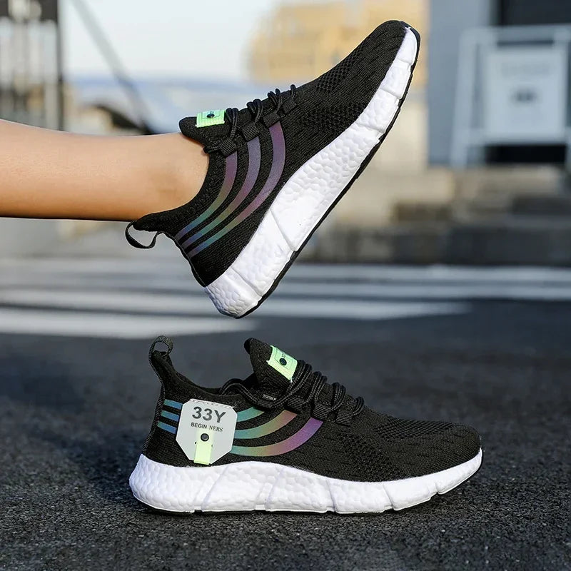 Women Vulcanized Shoes Sneakers Lightweight Summer Woman Casual Sports Shoes Breathable Jogging Trainers Walking Tenis Shoes