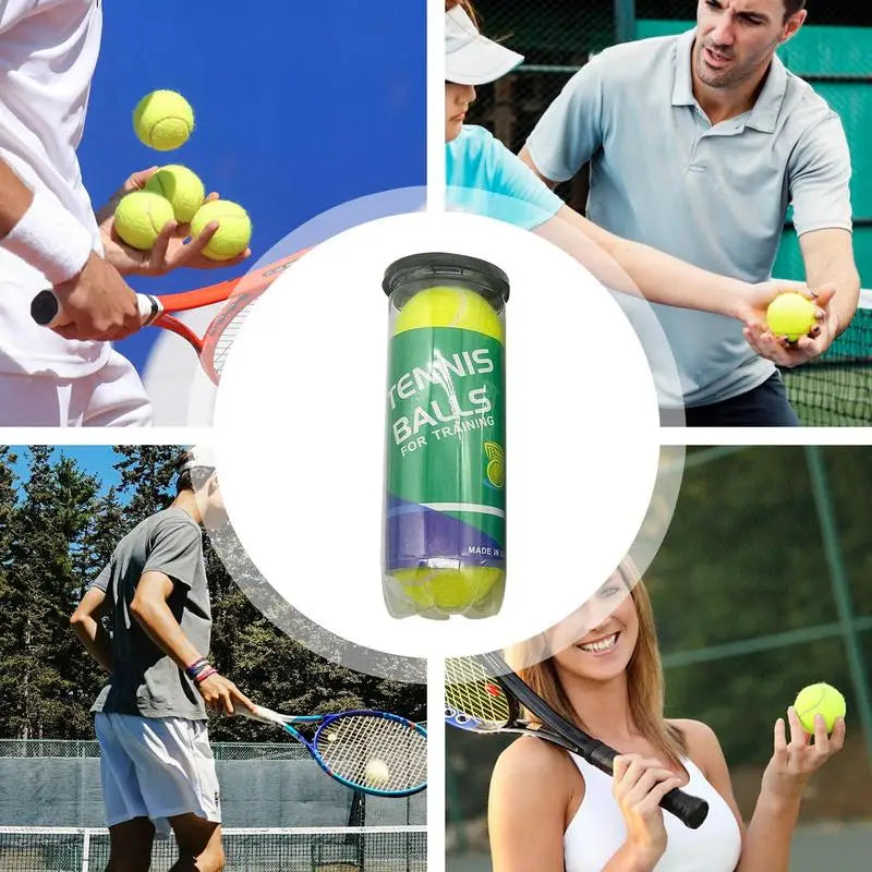 Practice Tennis Balls 3 PCS Soft Training Ball Pressurized