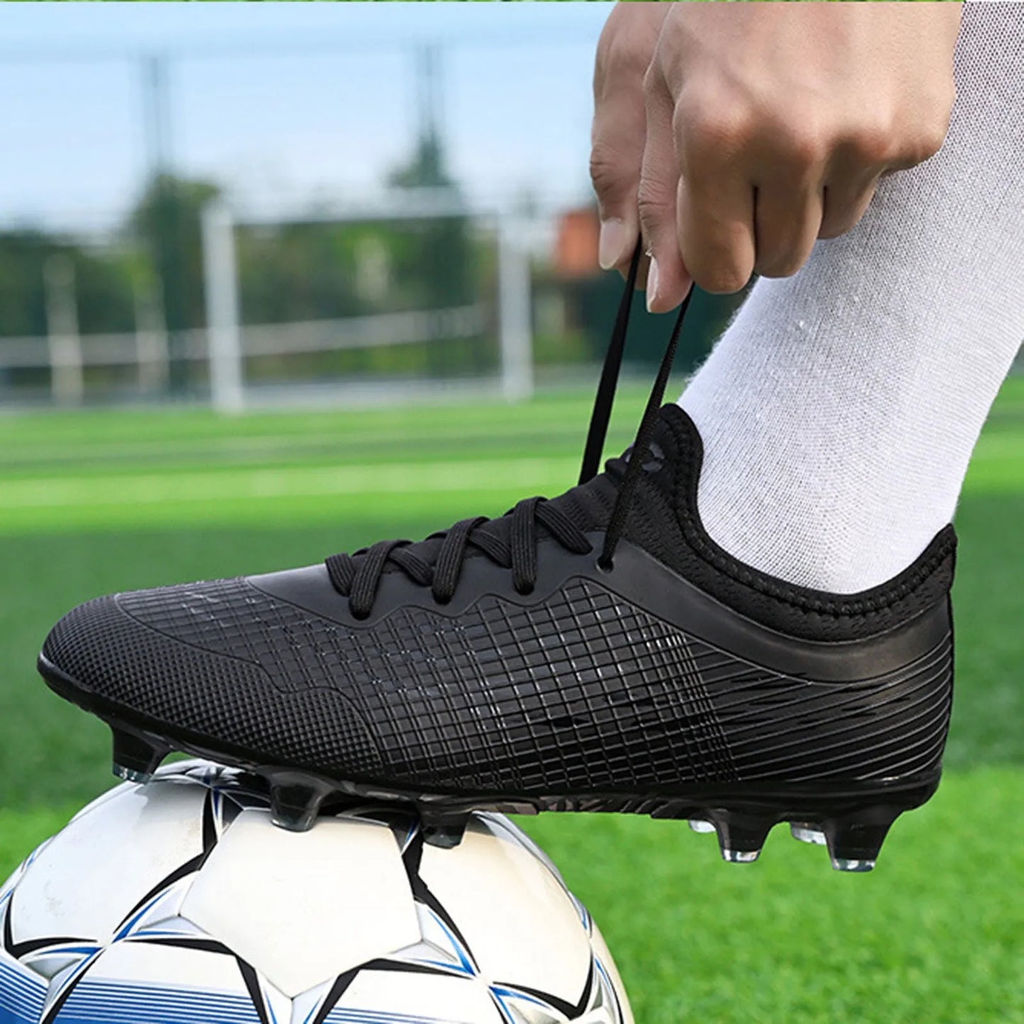 Kids Soccer Shoes Low Top Training Football Breathable Cleats