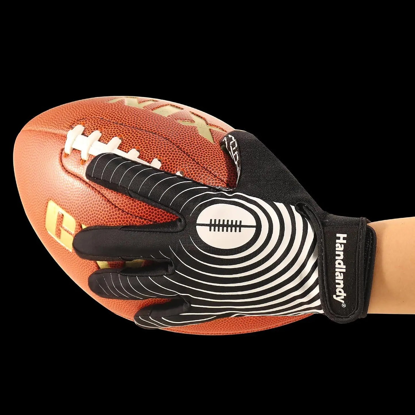 HANDLANDY Silicone palm Anti-slip Youth American Football Gloves