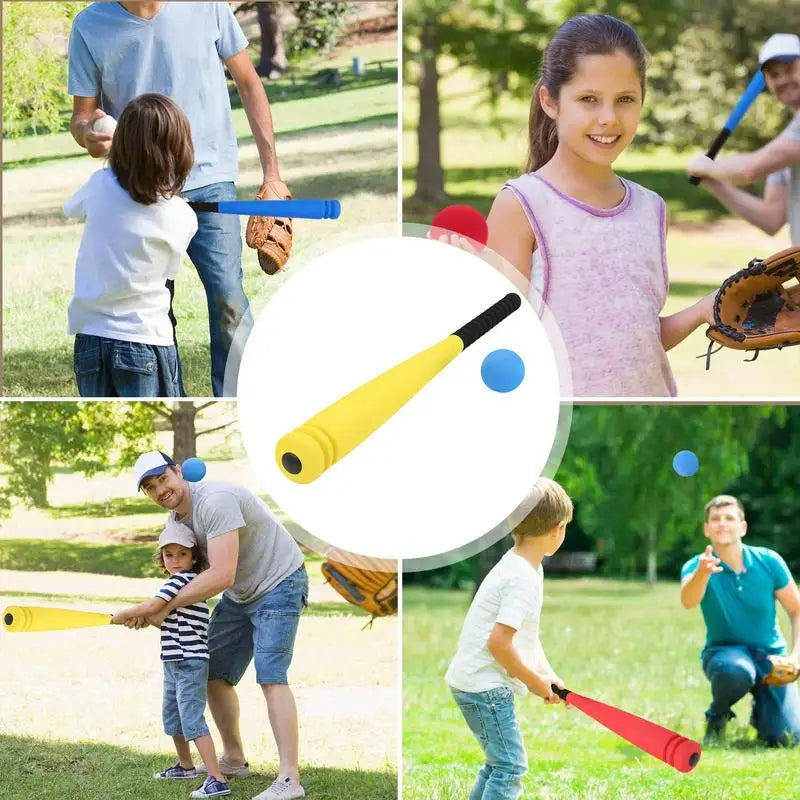 Foam Baseball Bat Toddler Soft Baseball Set