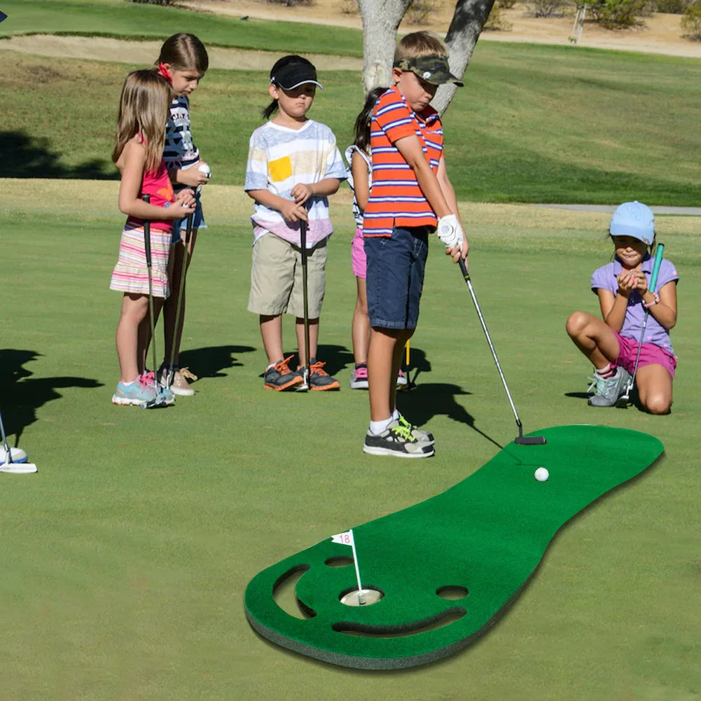 Putting Green Mats Set for Golf Putting Use Included 1 Putter & 3 Balls