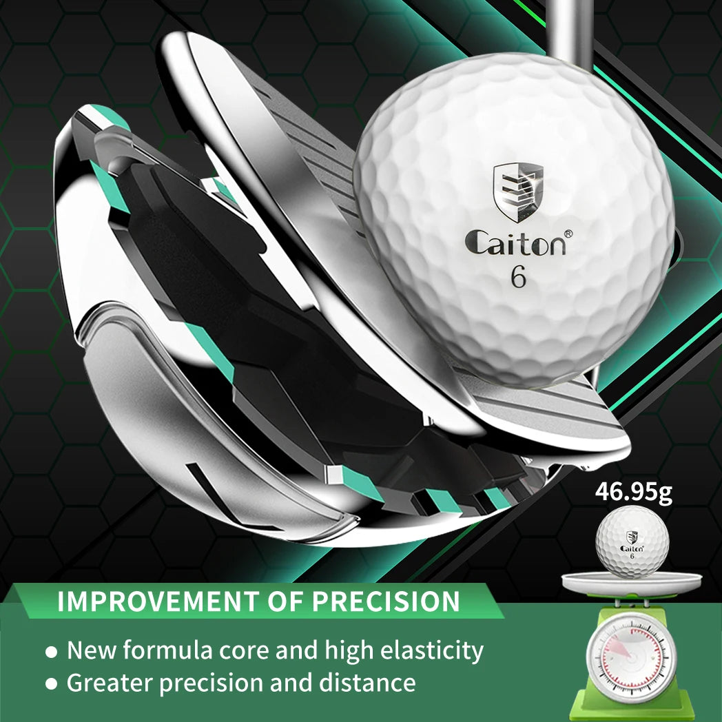 Caiton 100pcs 3-Layer Golf Balls - High Performance,