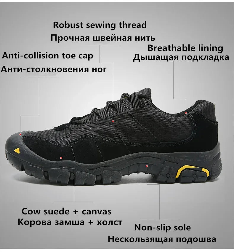 2024 New Suede Hiking Breathable Sports Casual Watertight