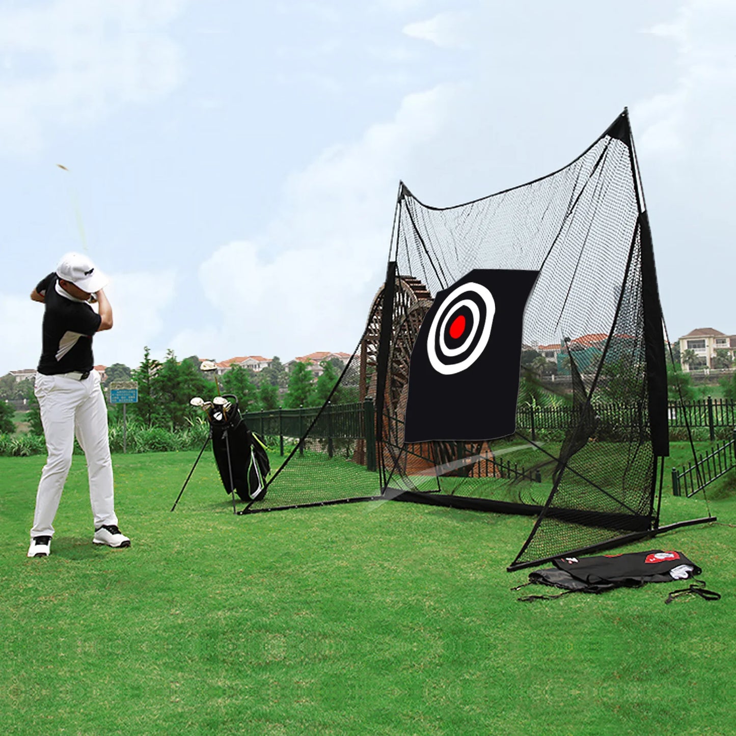 Golf Hitting Target Cloth 59"x59" for Practice Net