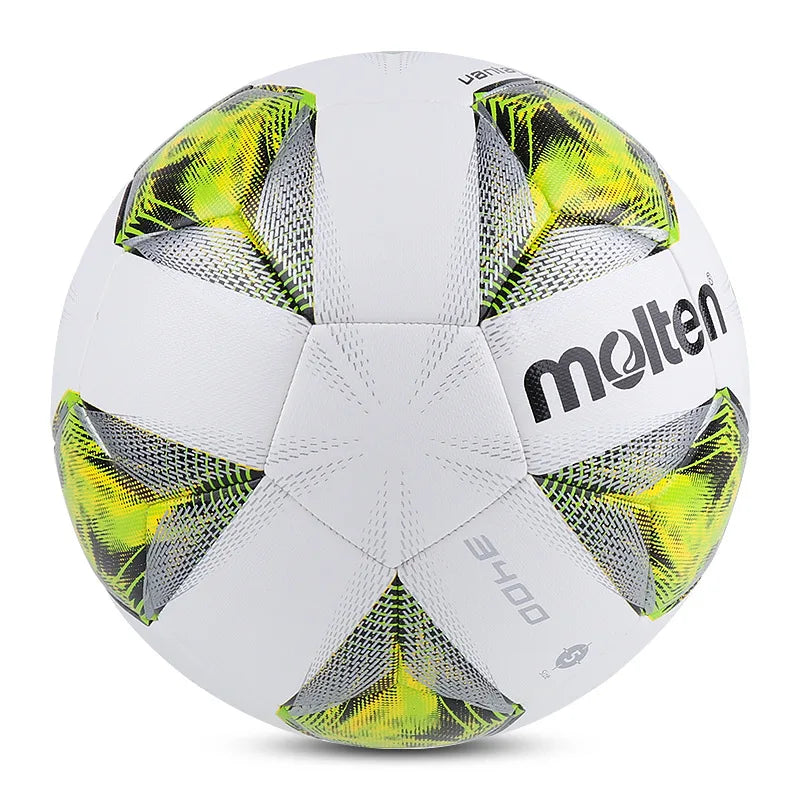 Original Molten Football Balls Adult PU Soft Real Leather Outdoor Match Training  Wear Resistant Soccer Ball F5A3400 Number 5/4