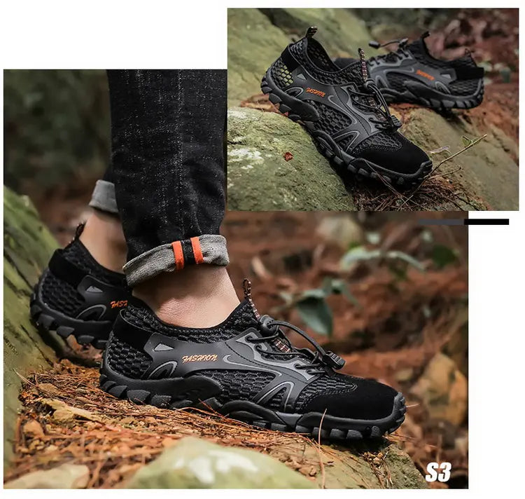 Outdoor Anti-slip Wear-resistant Hiking Shoes Jogging Sneakers