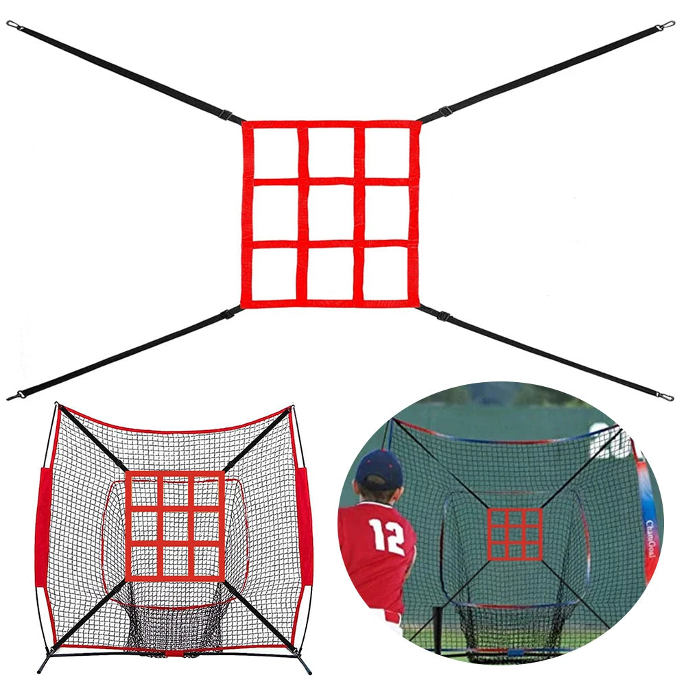 Baseball Practice Net Adjustable Strike Zone Throwing Baseball or Softball Net