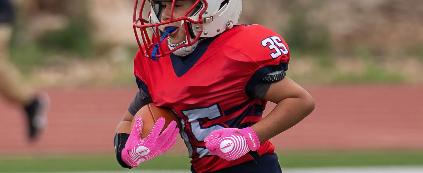 HANDLANDY Youth American Football Sticky Wide Receiver Gloves