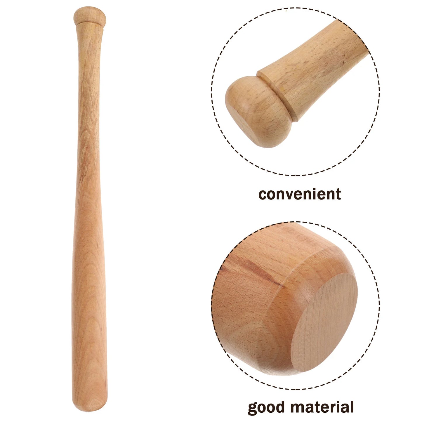 Baseball Bat Solid Wood Vintage Sports Practical Lightweight