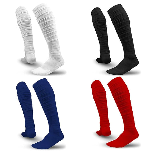 Football Socks Extra Long Padded Scrunch Athletic Socks