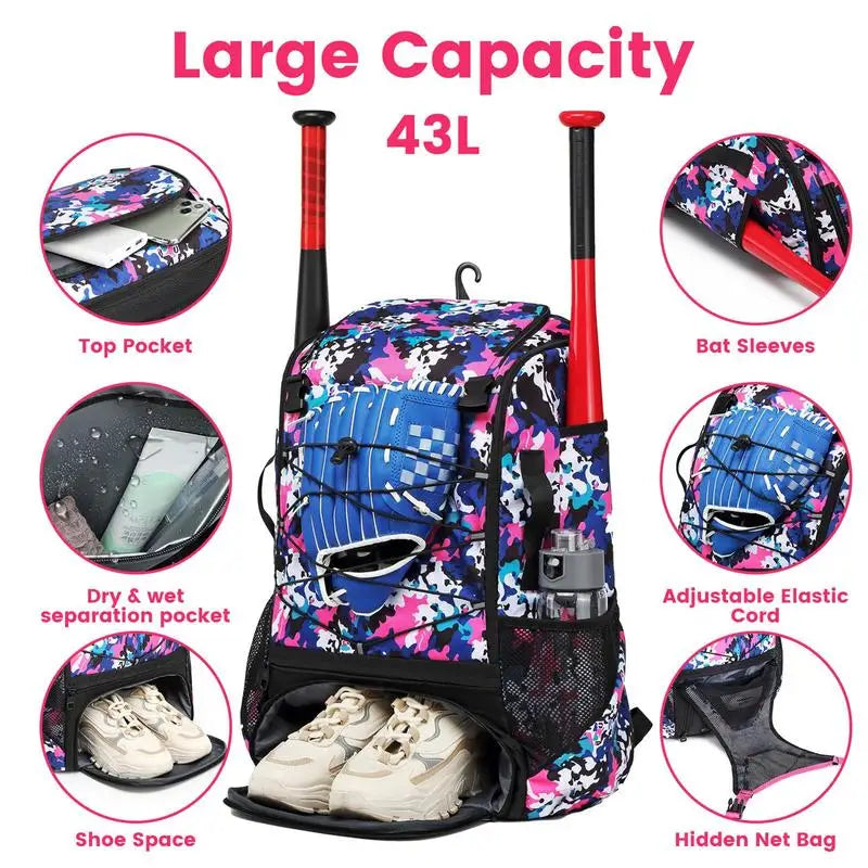 Baseball Bag Bat Bags Lightweight Waterproof Equipment Bag