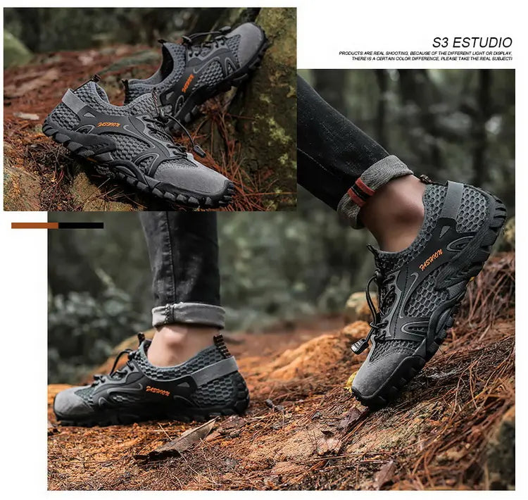 Outdoor Anti-slip Wear-resistant Hiking Shoes Jogging Sneakers