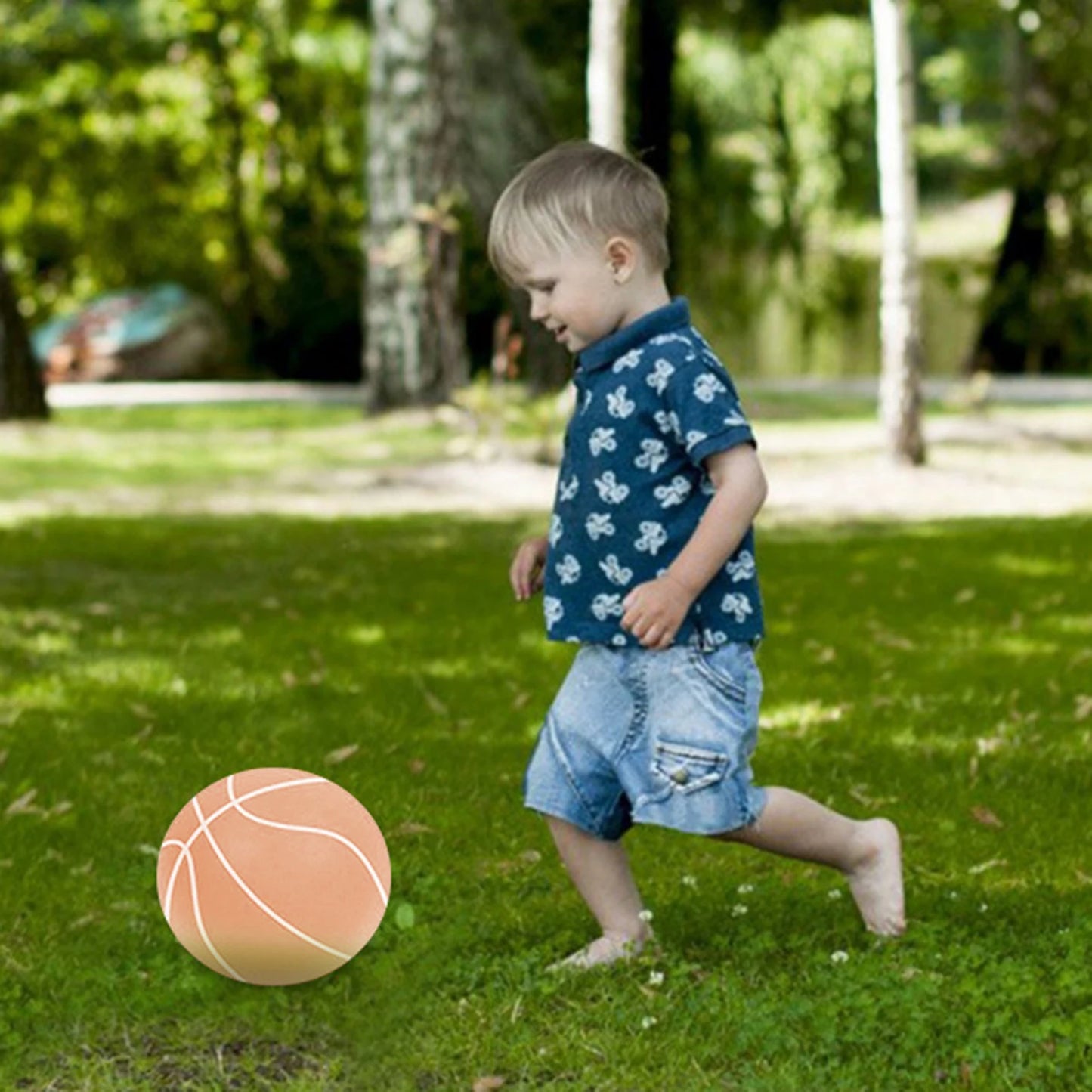 Bouncing Mute Ball Indoor Silent Basketball 24 cm